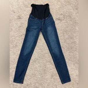 Women's Blue Maternity Jeggings